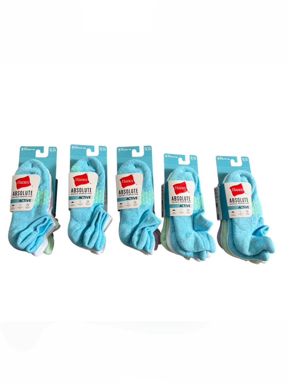 Hanes Girls No Show Tab Bundle 20 Pairs of Socks